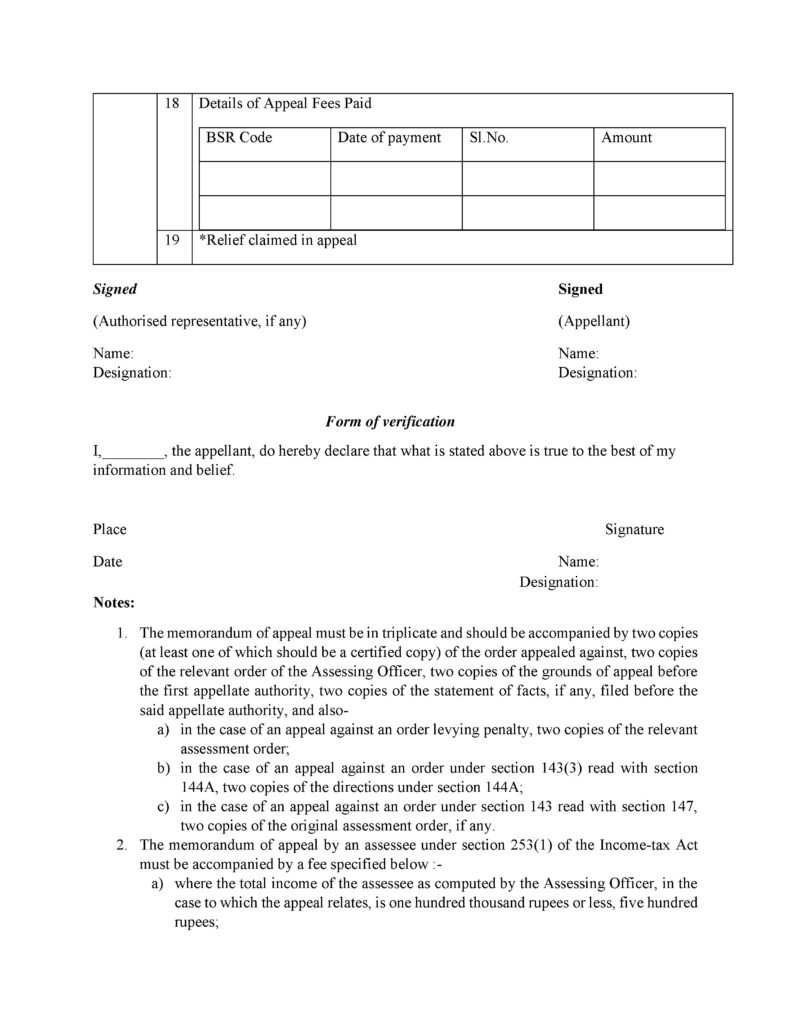 Draft notification proposing amendments in Form 36(Appeal to ITAT) and ...