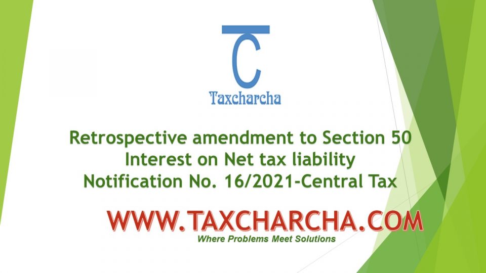 Notification 16/2021-Central tax