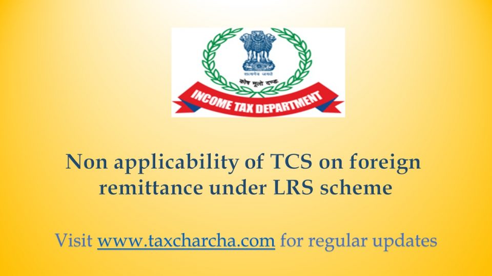 non applicability of tcs